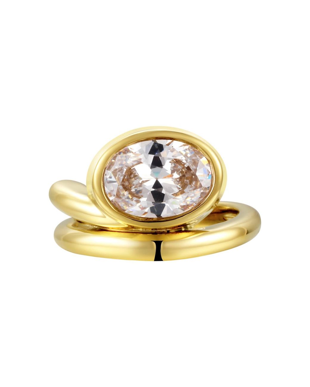 Onewildone Metallic Love You Back Ring