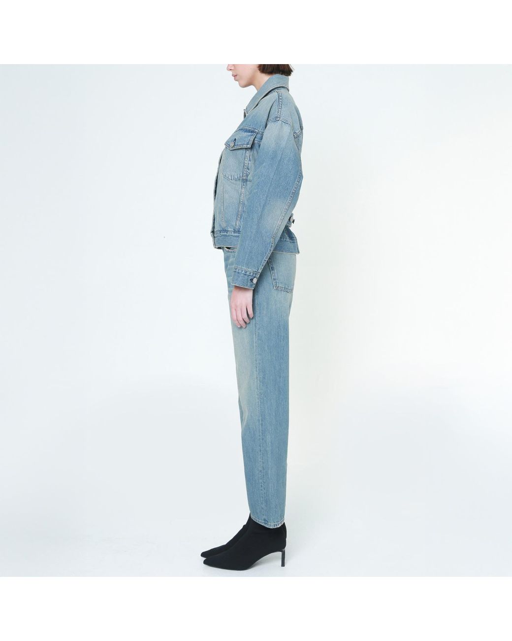 NOEND Blue Taylor Boxy Straight Jeans