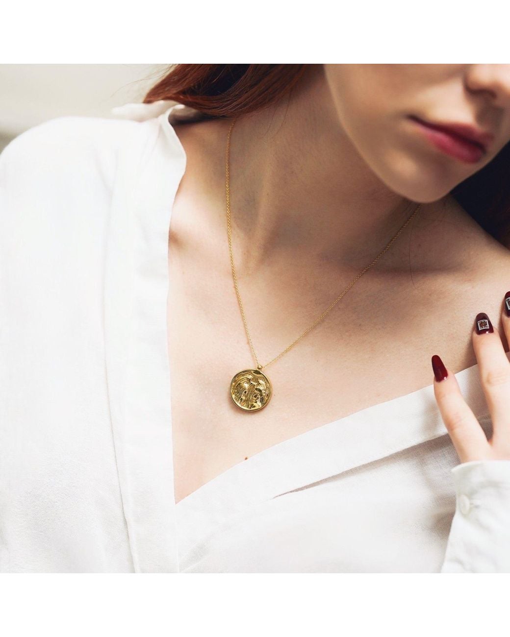 Aurozia Metallic Tarot The Lovers Necklace