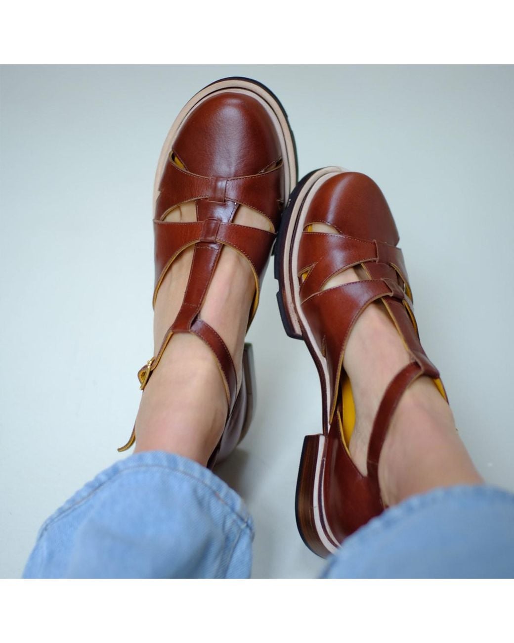 Mafalda Red Maite Fisherman Sandals