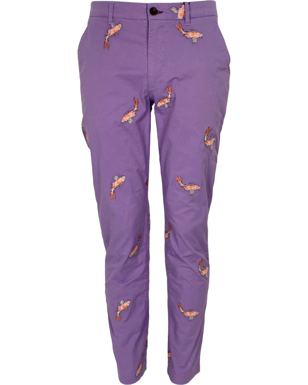 Lords of Harlech Purple Charles Koi Lilac Pants for men