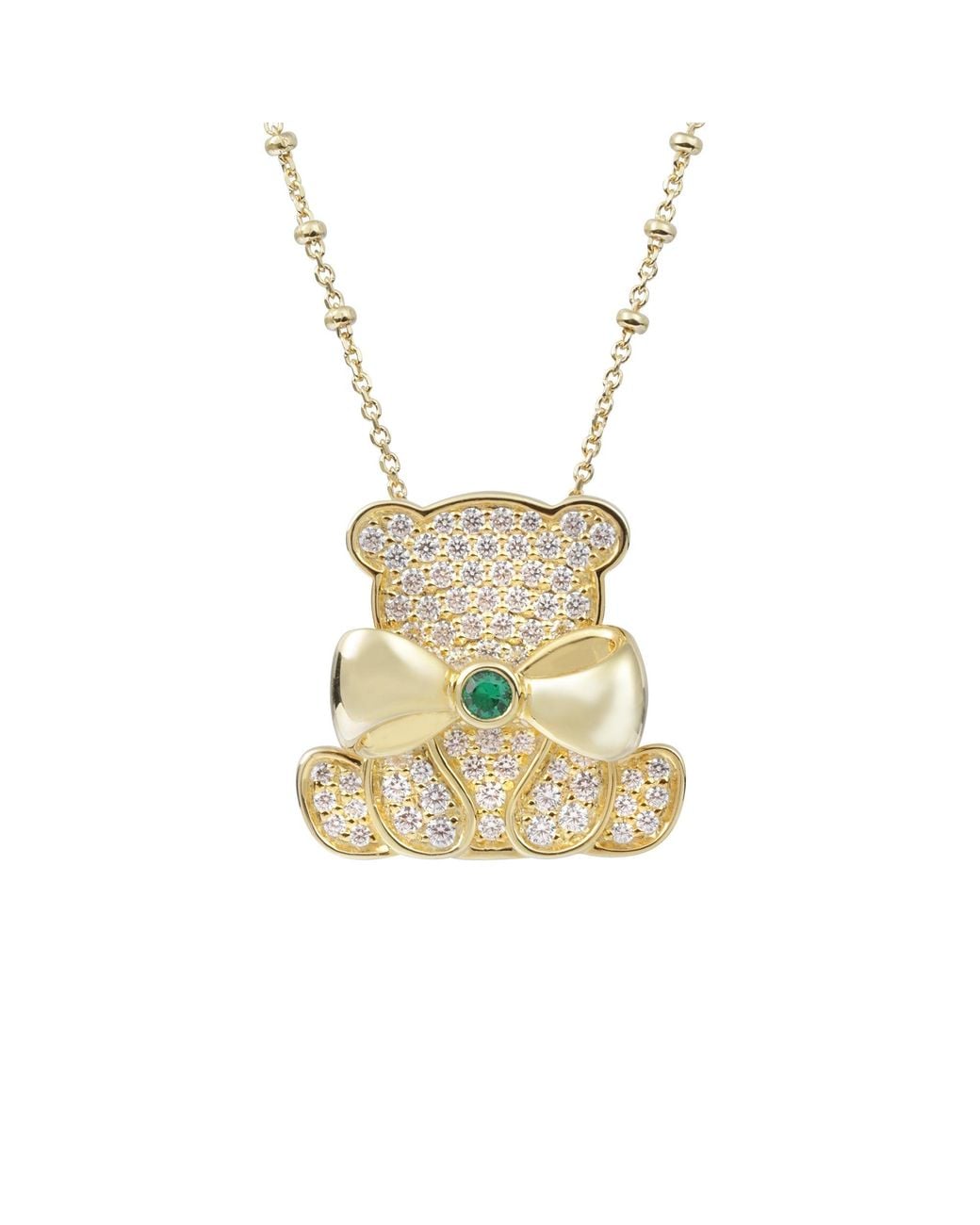 Arte Madrid White Circus Bear Pendant