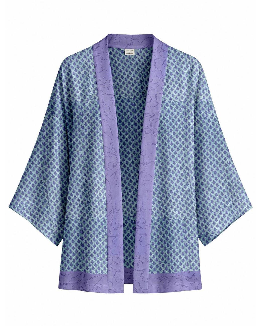 Artemis Muse Blue One Of A Kind Recyled Sari Kimono Unique Twenty Three