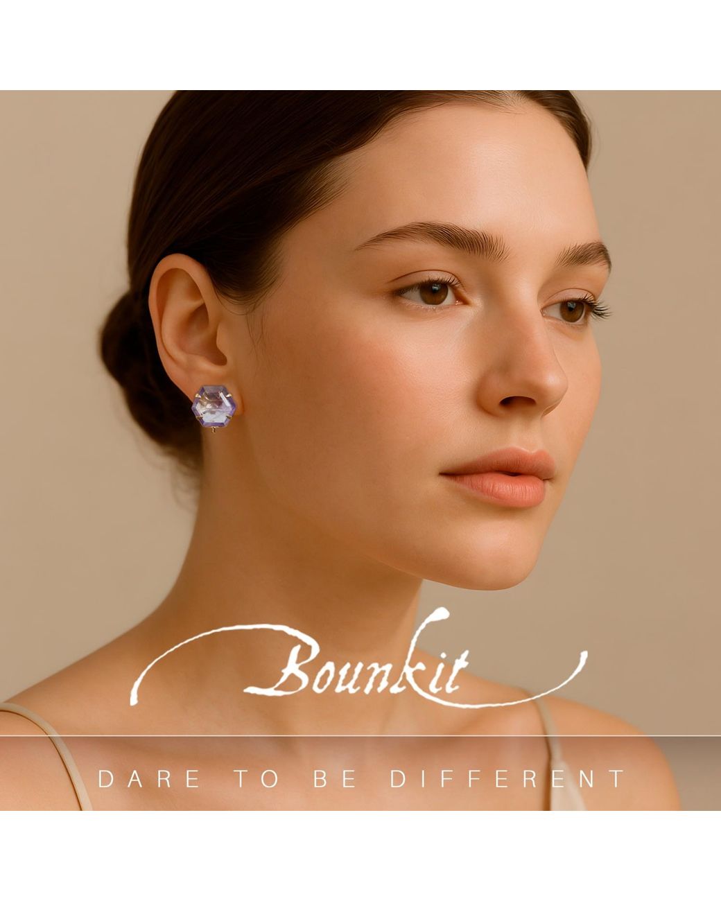 Bounkit Multicolor Boston Earrings Push Back