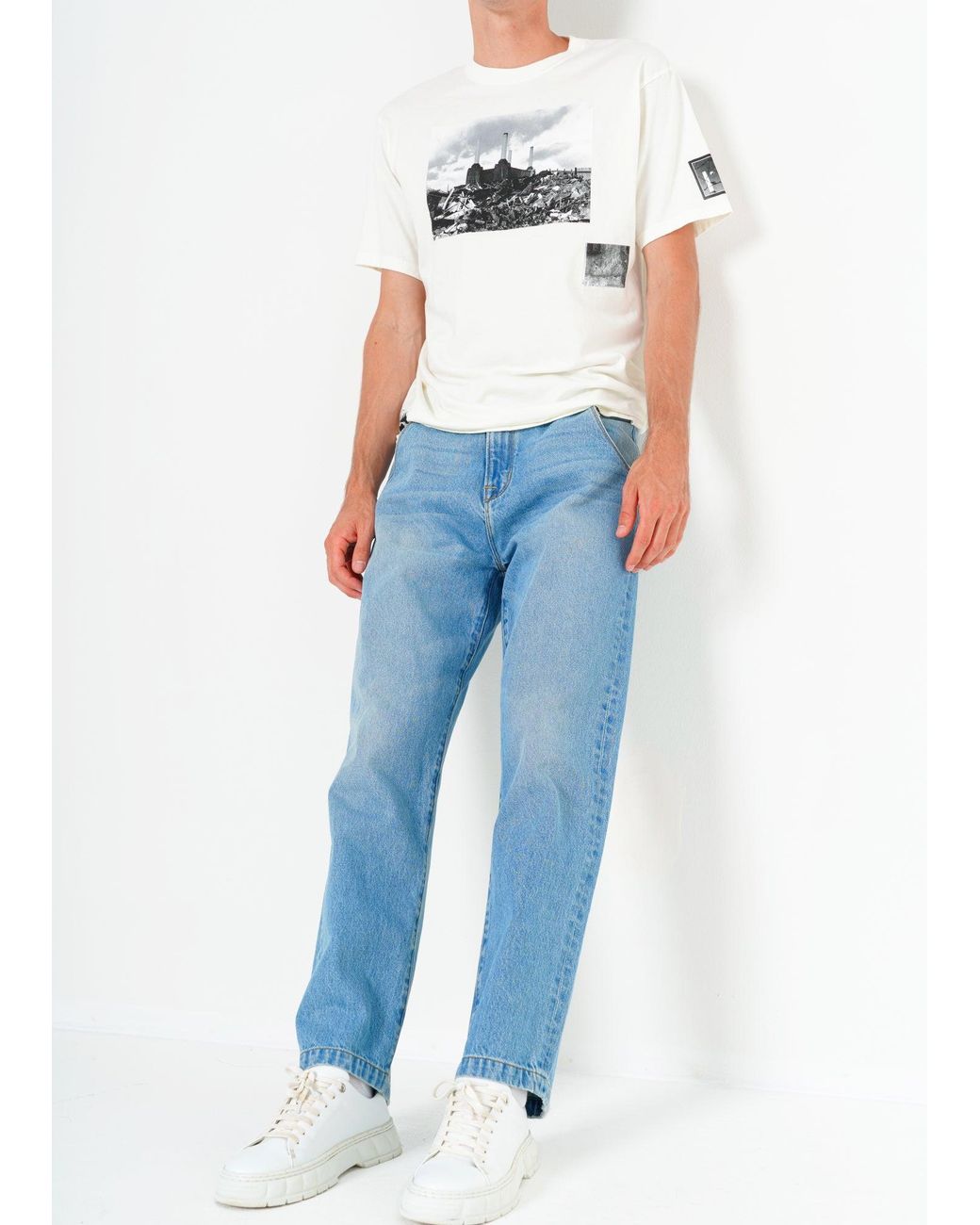 NOEND Blue Noend Classic Fit Rigid Jeans for men