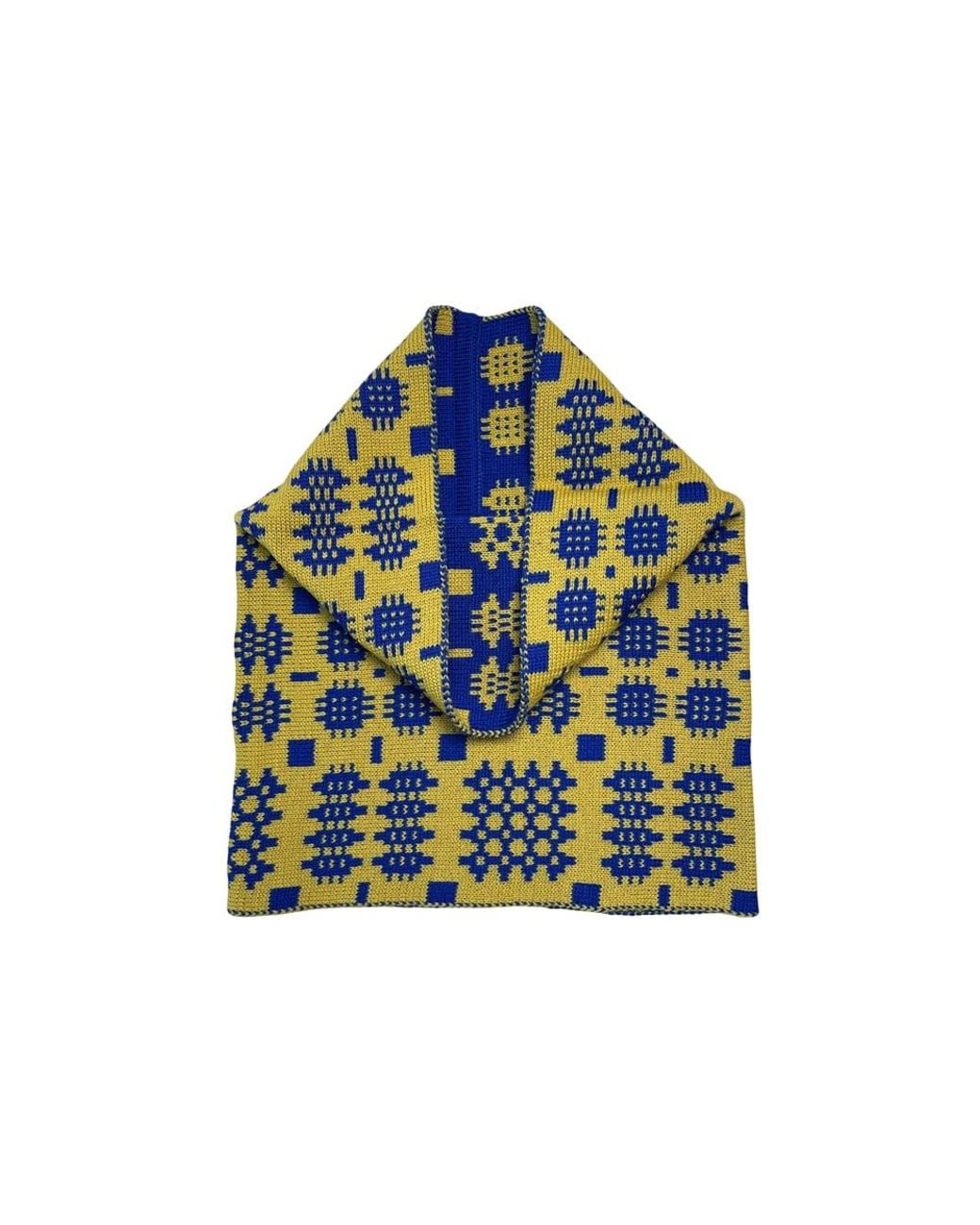Mabli Blue Carthen Merino Tube Scarf