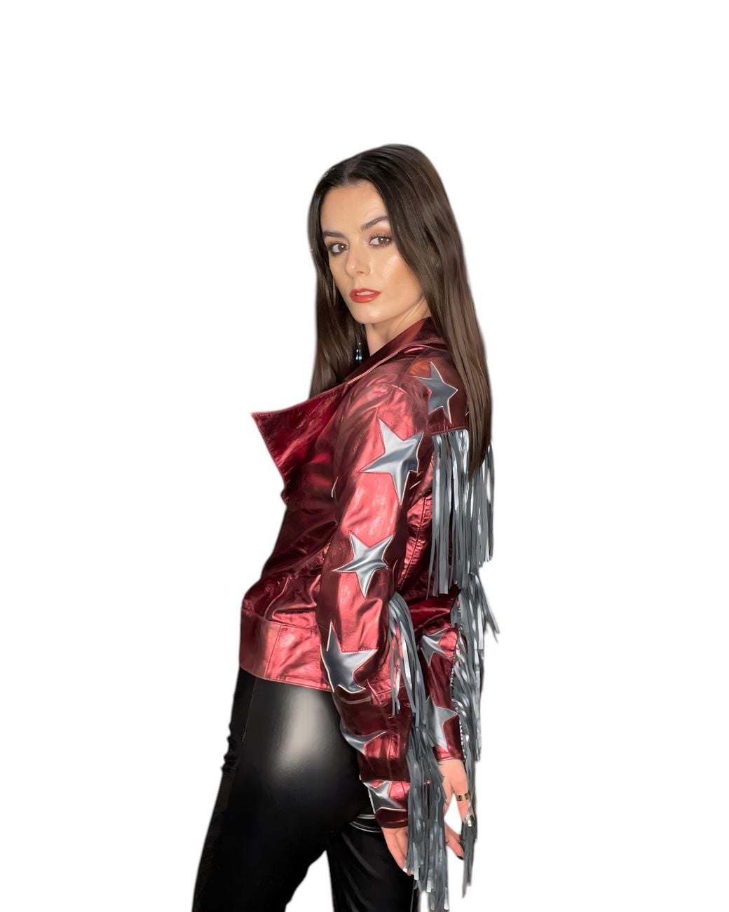 Any Old Iron Red Metallic Hell For Leather Moto