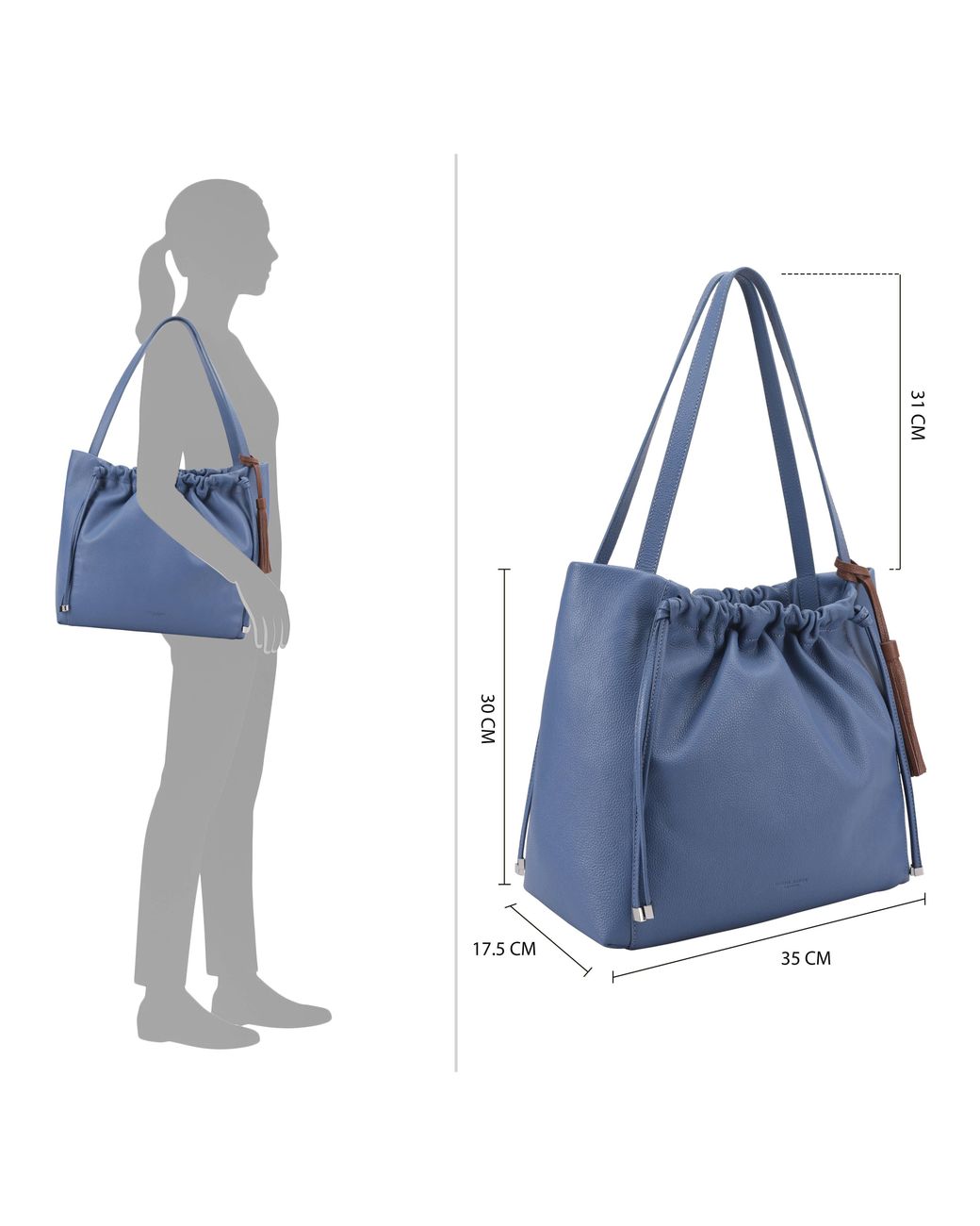 Lloyd Baker Blue Hyacinth Shoulder Bag