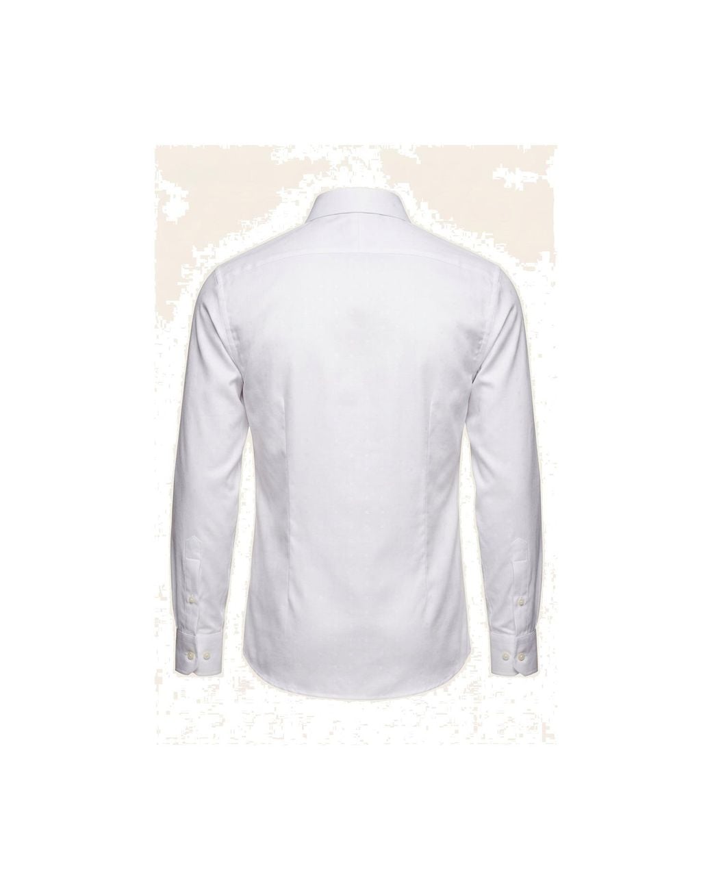 Ron Tomson Blue Pure Cotton Spread Collar Fitted Dress Shirt for men