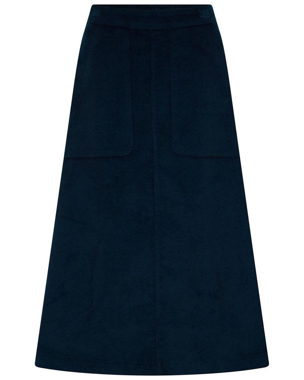 Sugarhill Blue Deirdre Cord Midi Skirt