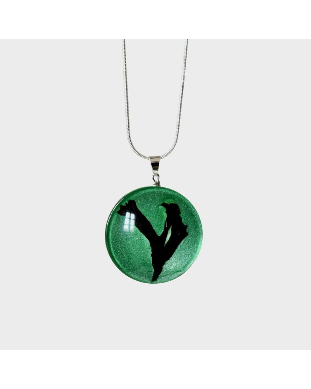 Laura Daili Green Baltic Sea Whisper Pendant