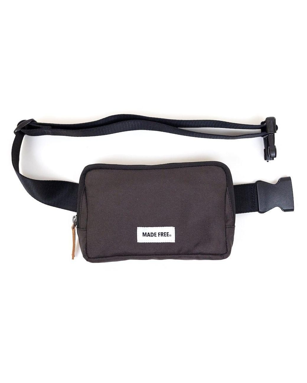 Made Free Black Hip Pack Aw Charcoal for men