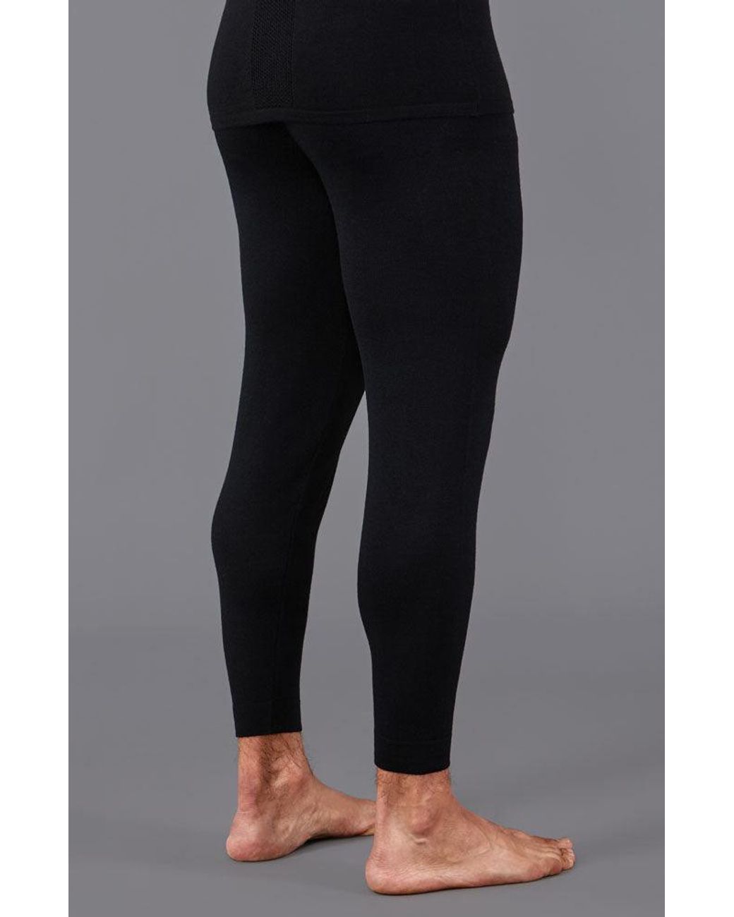 Paul James Knitwear Blue Heavyweight Merino Activewear Zelios Thermal Bottoms for men