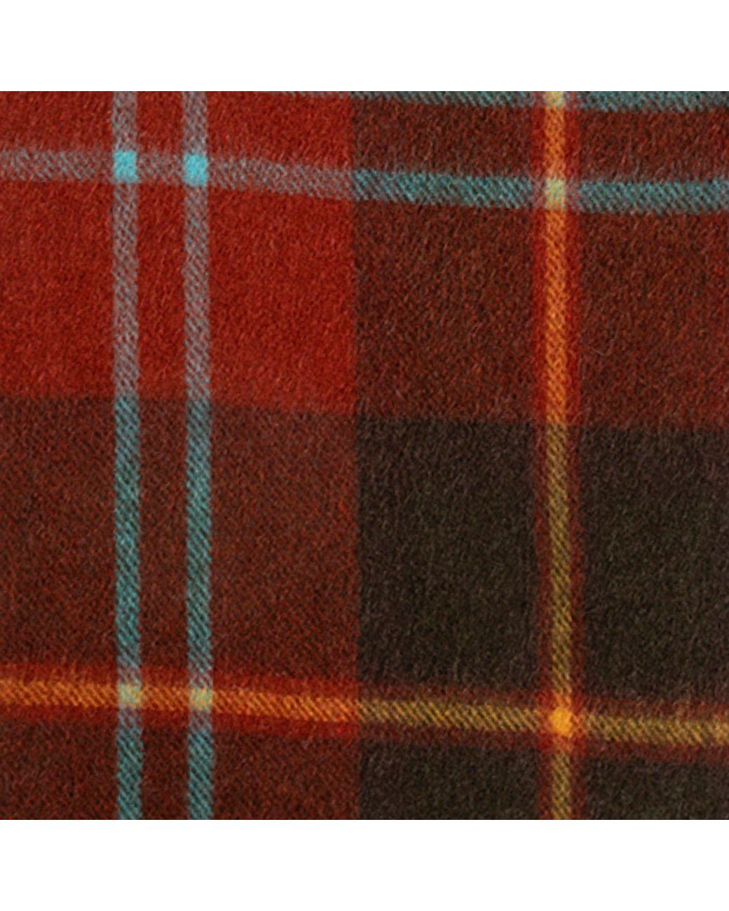 Kinalba Red Oban Alba Loden Cashmere Scarf for men