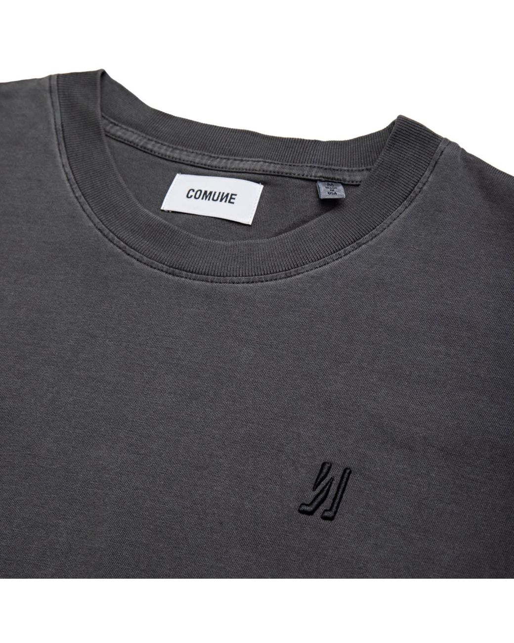Comune Black Ryder Oversized Tee for men