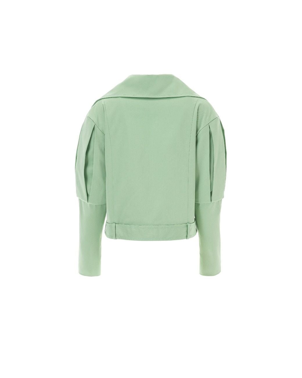 Lita Couture Green Statement Jacket With Oversized Lapels