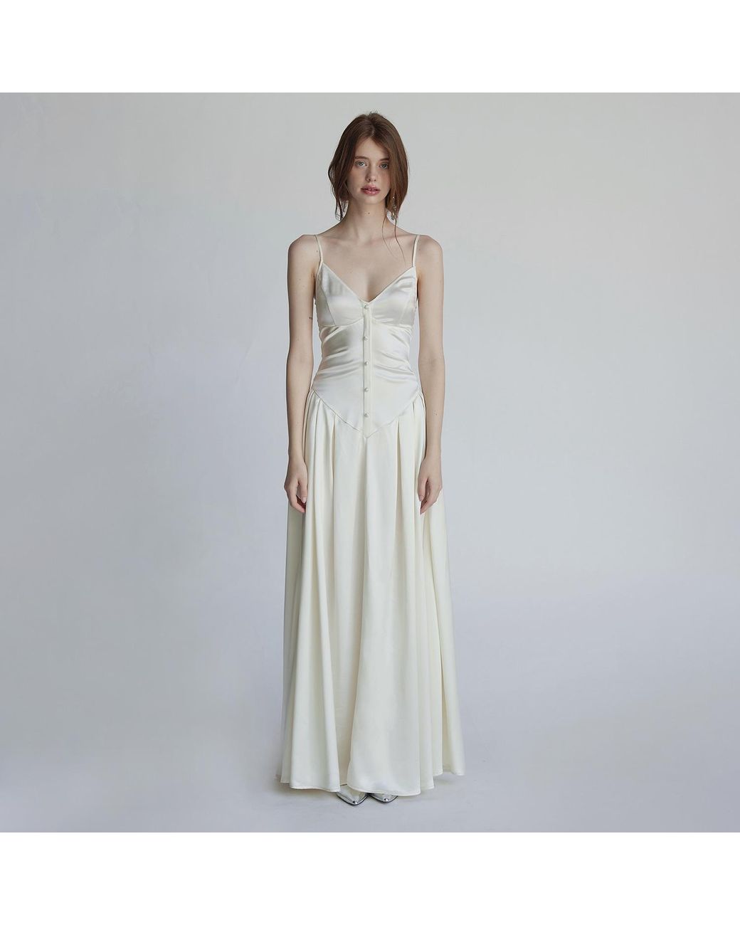 Belsize25 White Satin Bridal Dress