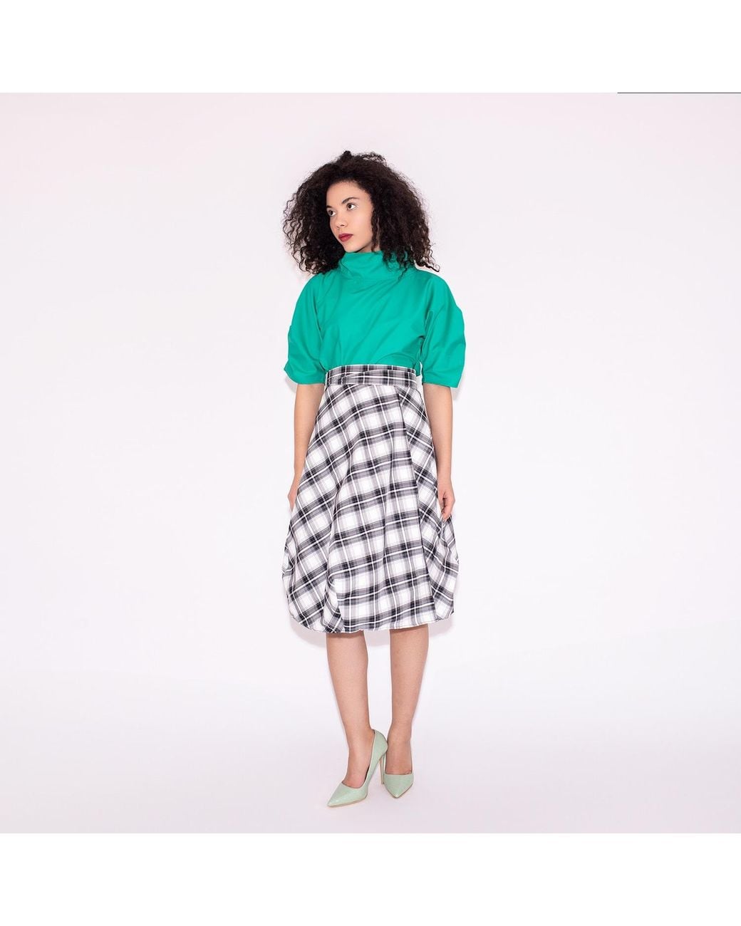 Bianca Popp White Wrapped Skirt