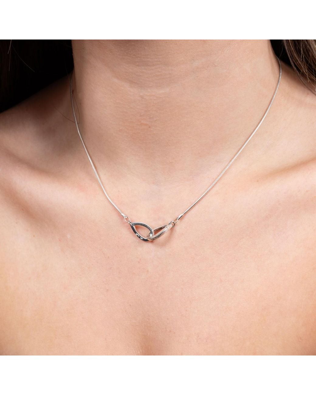 Lucy Quartermaine Metallic Solid Sterling Small Linked Petal Pendant