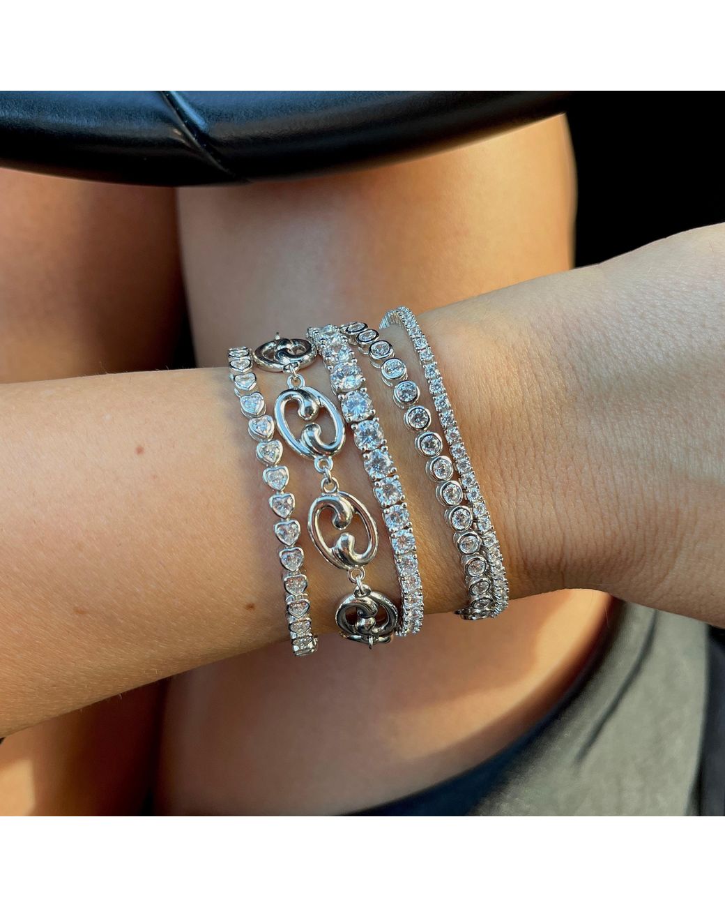 Leni James Metallic The Fibonacci Link Bracelet