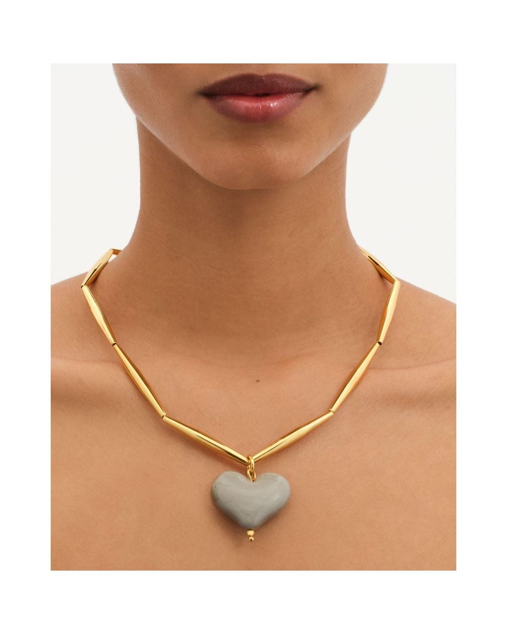 Tohum Design Metallic Cuore Necklace –