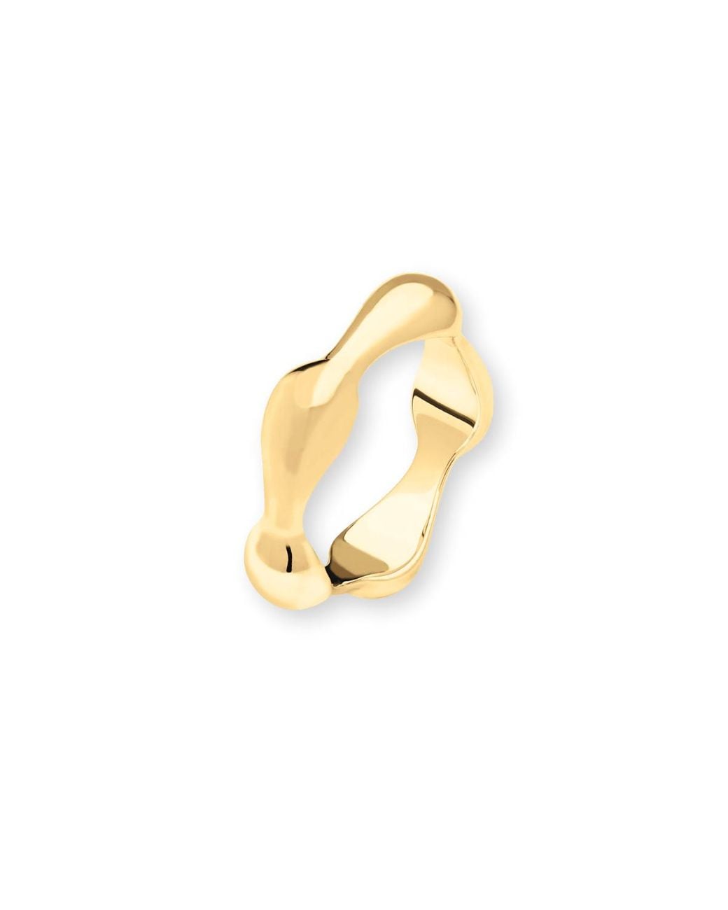 Lucy Quartermaine Metallic Continual Drop Ring