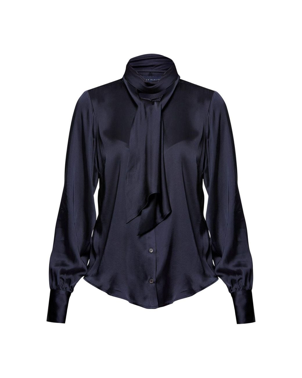 Helen Mcalinden Blue Anastasia Pussybow Blouse
