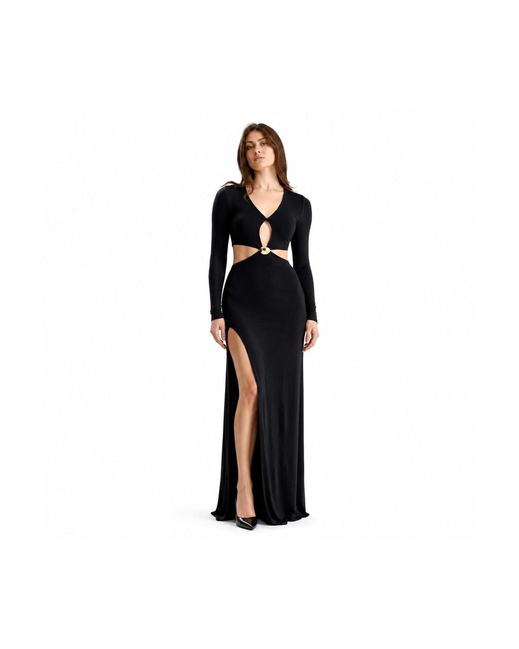 Maison De Gala Black Celeste Noir Maxi Dress