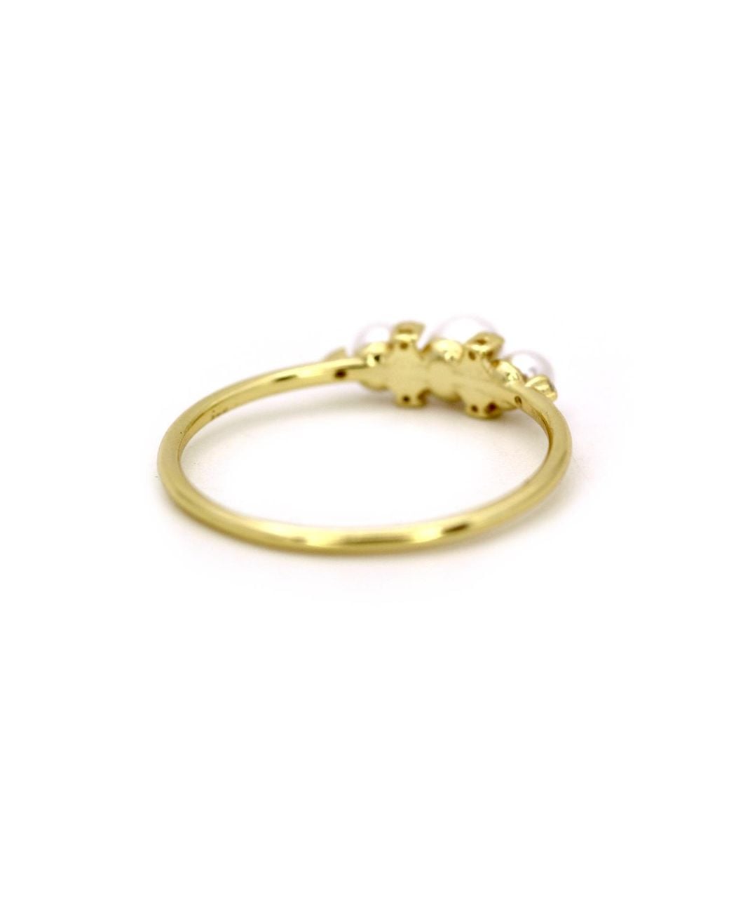VicStoneNYC Fine Jewelry Metallic Natural Akoya Pearl And Diamond Ring