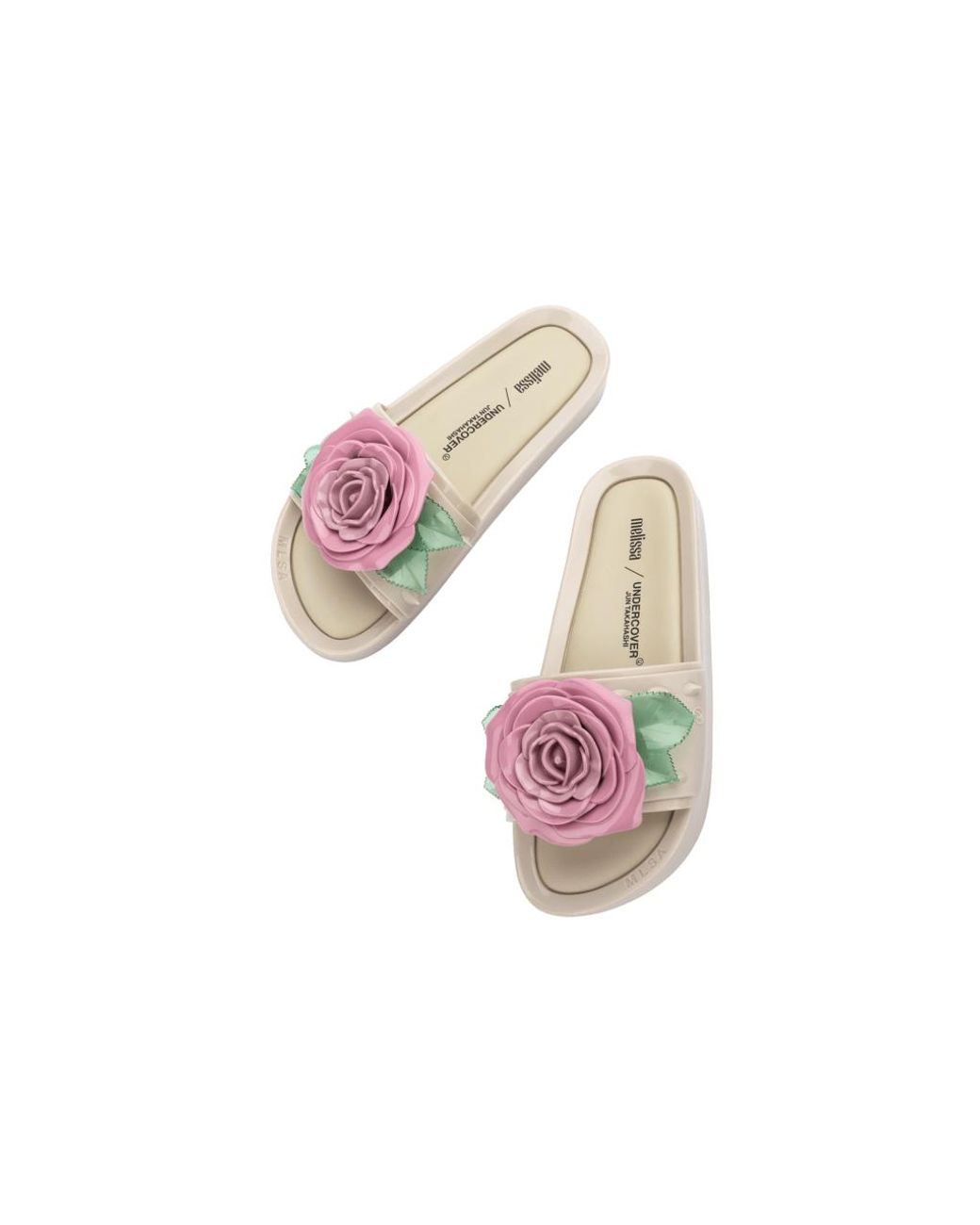 Melissa Undercover Beach Slide Spikes Cream Pink. | Lyst