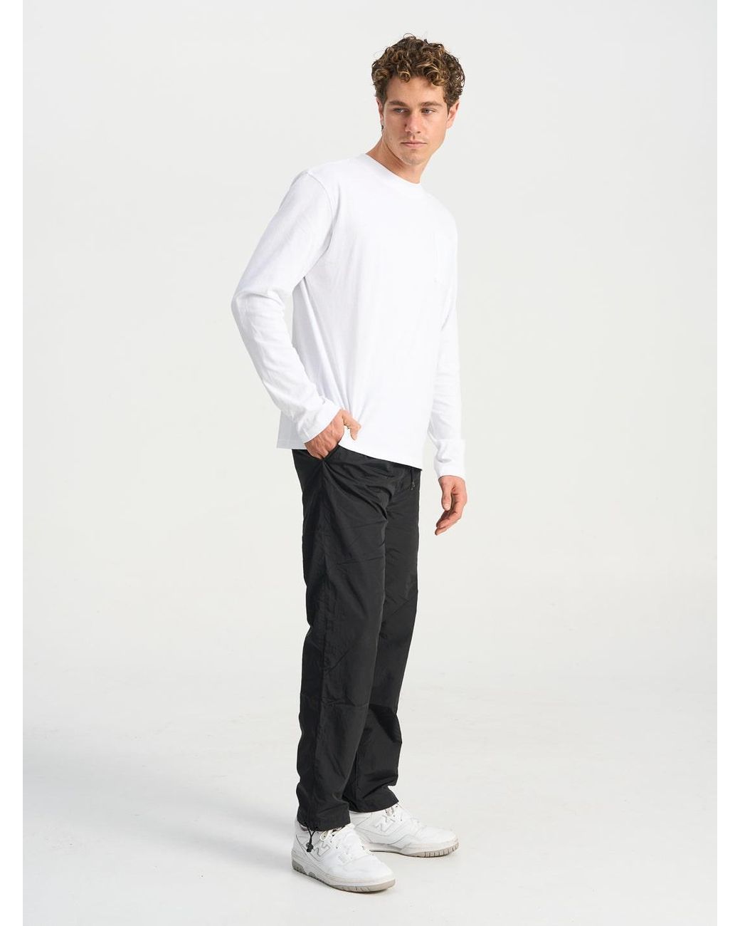 Bondi Active White Forma Pocket Long Tee for men