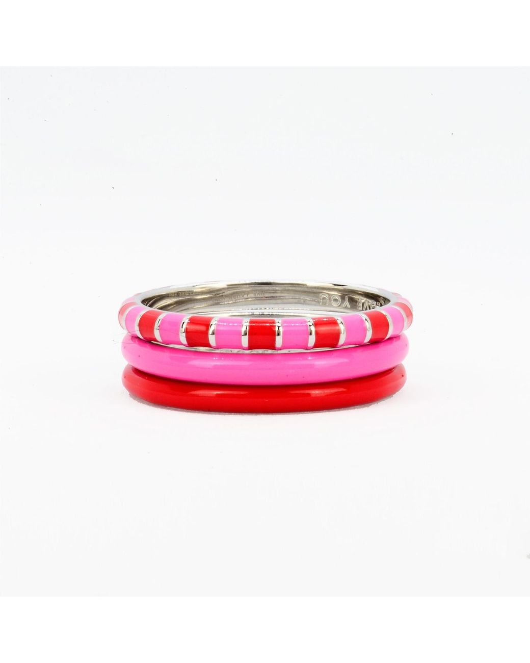 Pinnole Pink I Love You Ring Stack