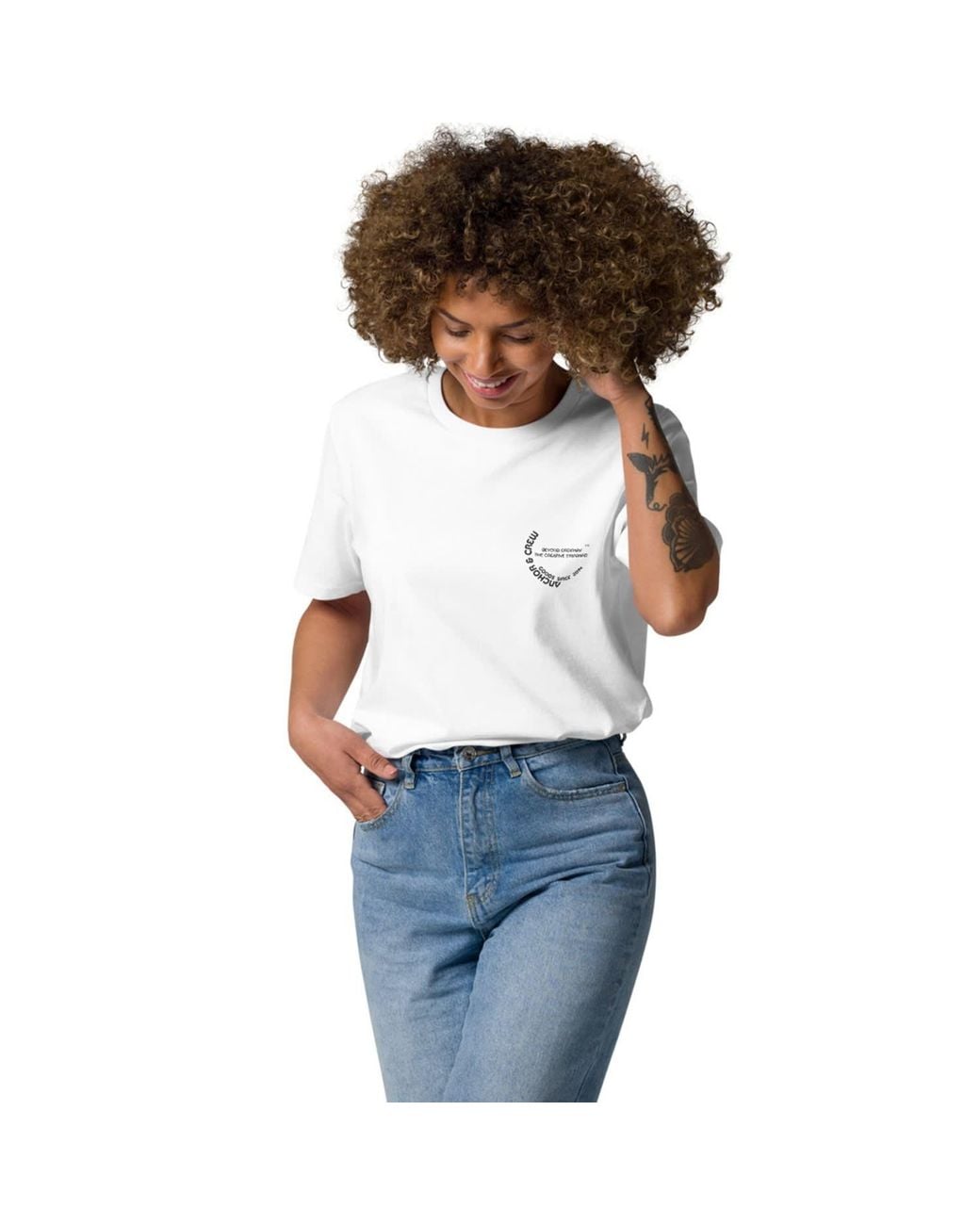 Anchor and Crew White Beyond Ordinary Creative Standard Organic Cotton T-Shirt