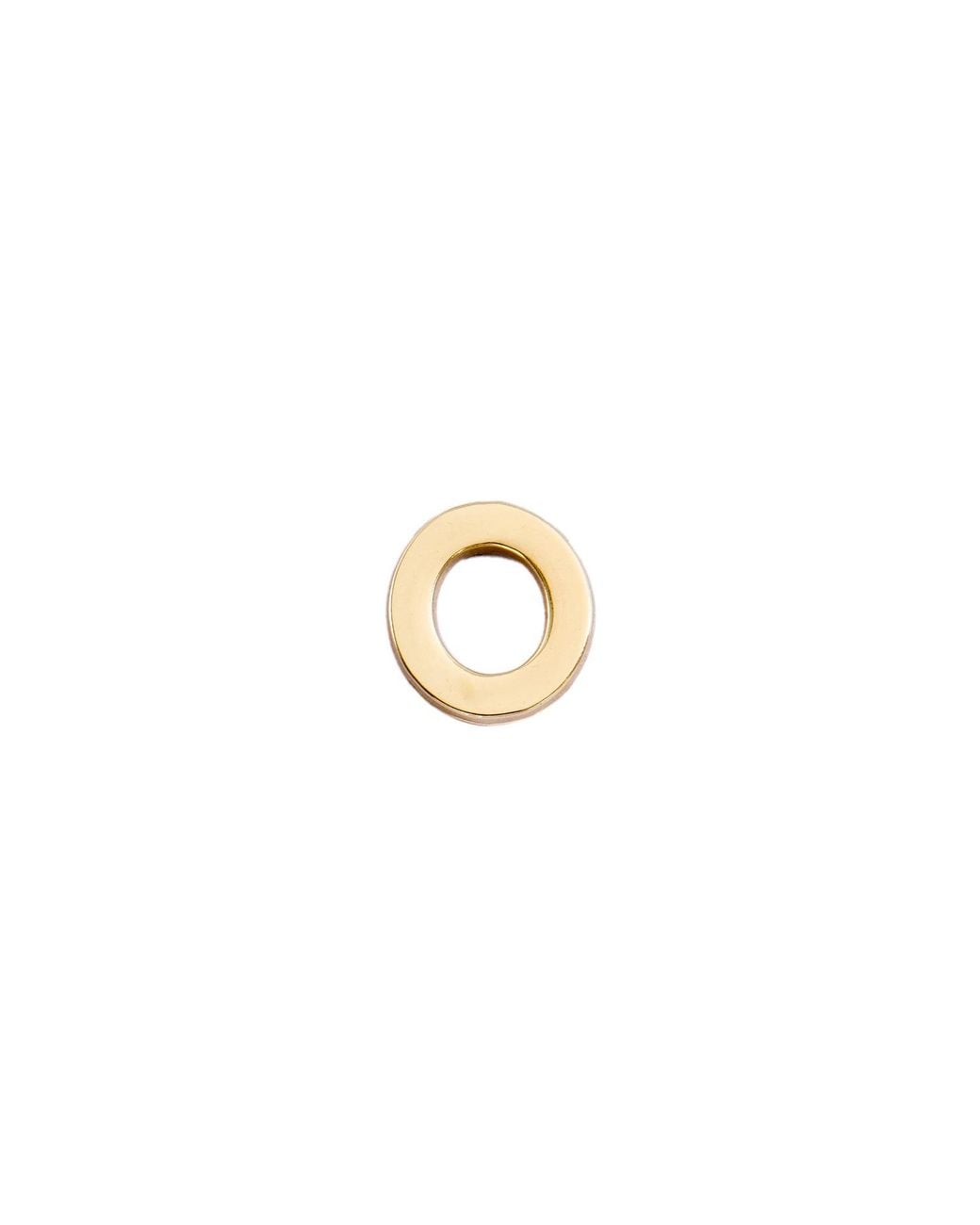 Make Heads Turn Metallic Golden Metal Letter O Pin