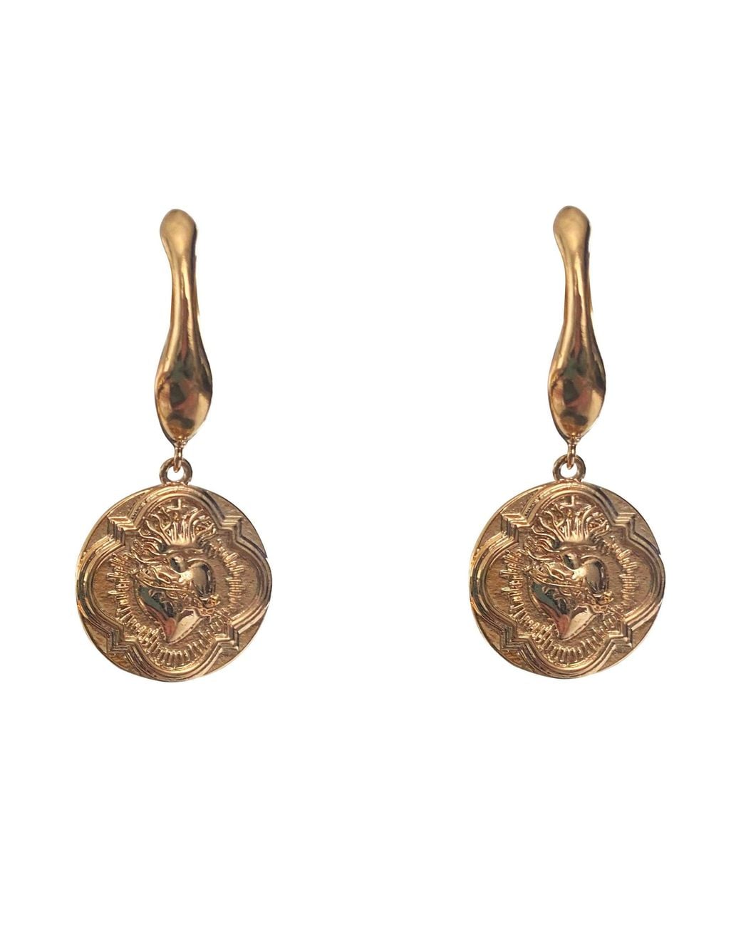 IN CAUDA VENENUM Metallic Messiah Earrings