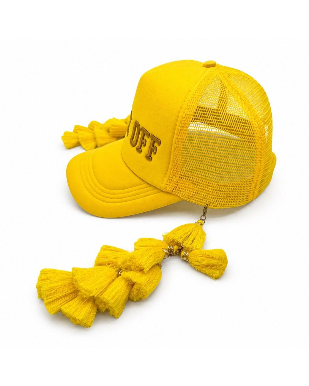 Julia Clancey Yellow Funk Off Chacha Trucker Cap