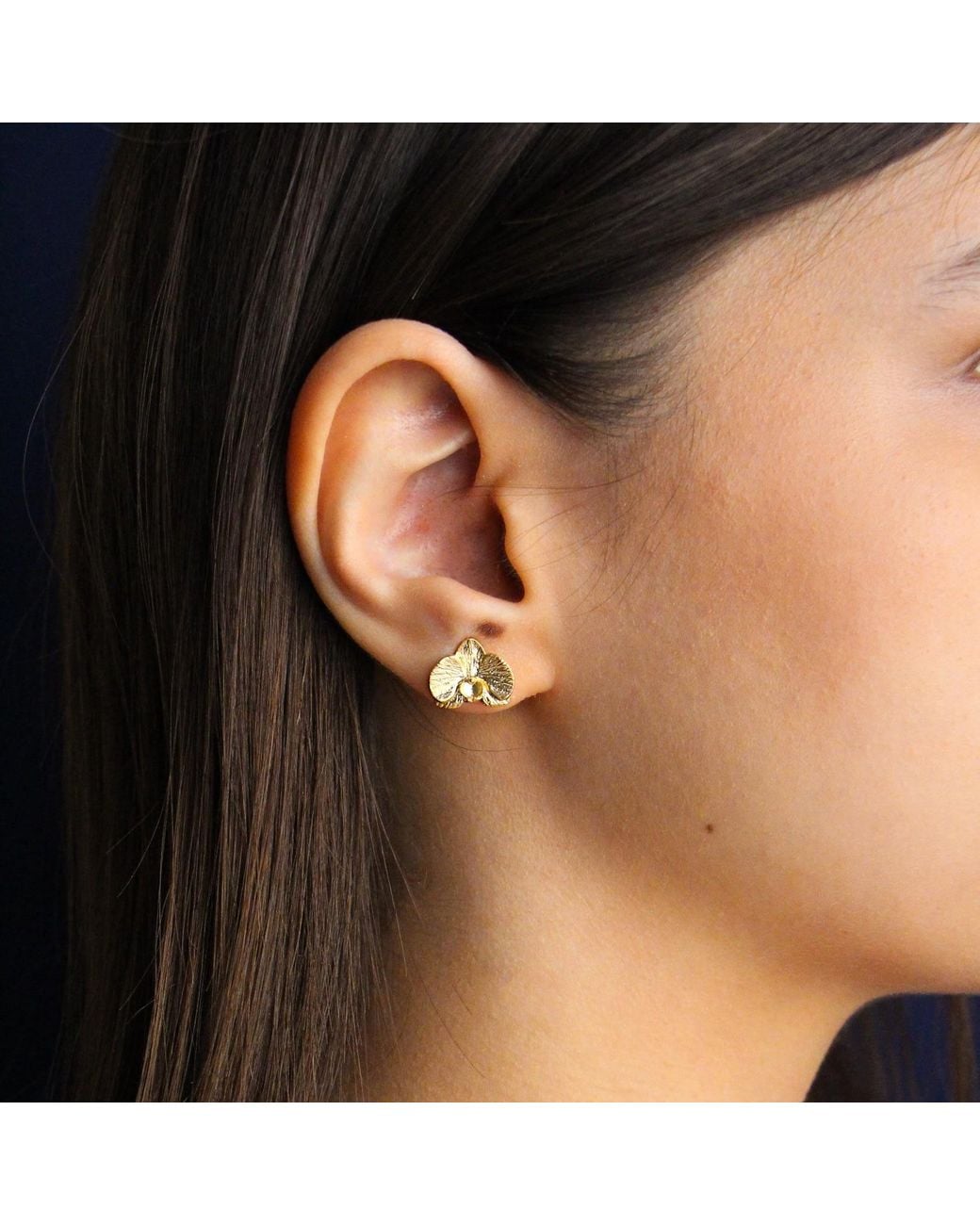 Agora Jewellery Metallic Orchid Earrings