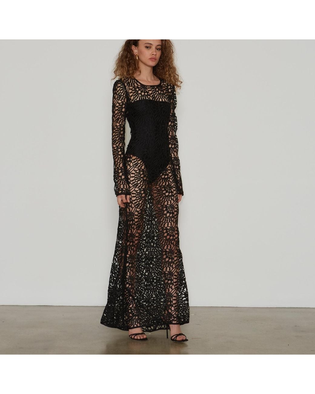 Delfi Collective Julian Black Long Dress
