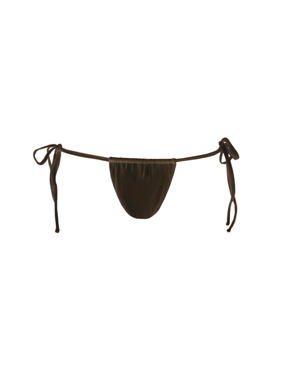 Moorea Swim Black Low Brief With Laces