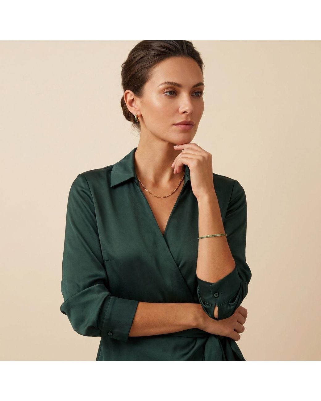 Sophelia Blue Plated Emerald May Birthstone Tennis Bangle