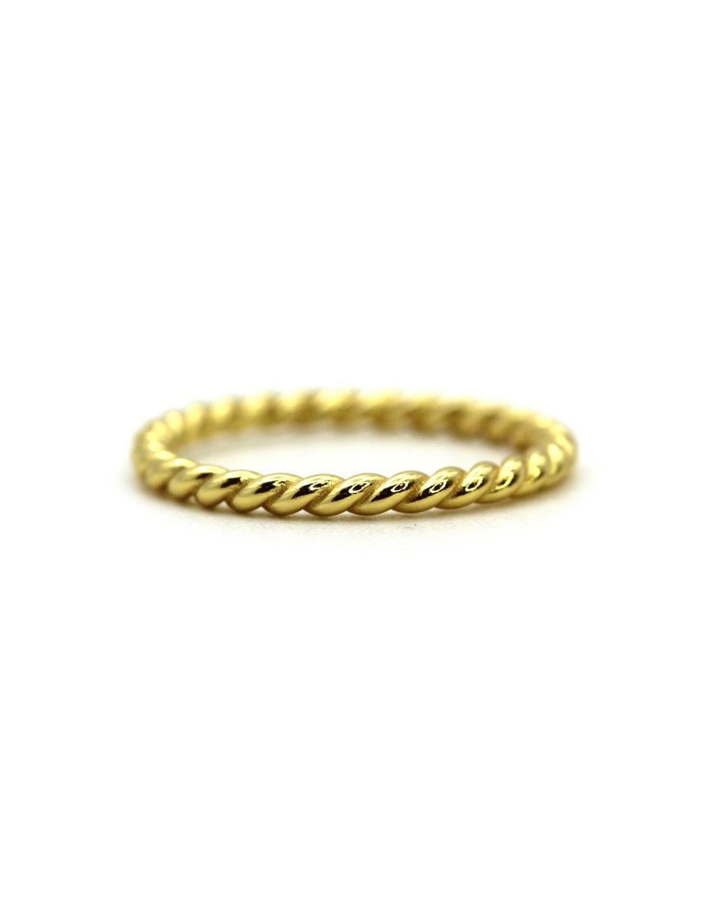 VicStoneNYC Fine Jewelry Yellow Rope Solid Ring By Handmade