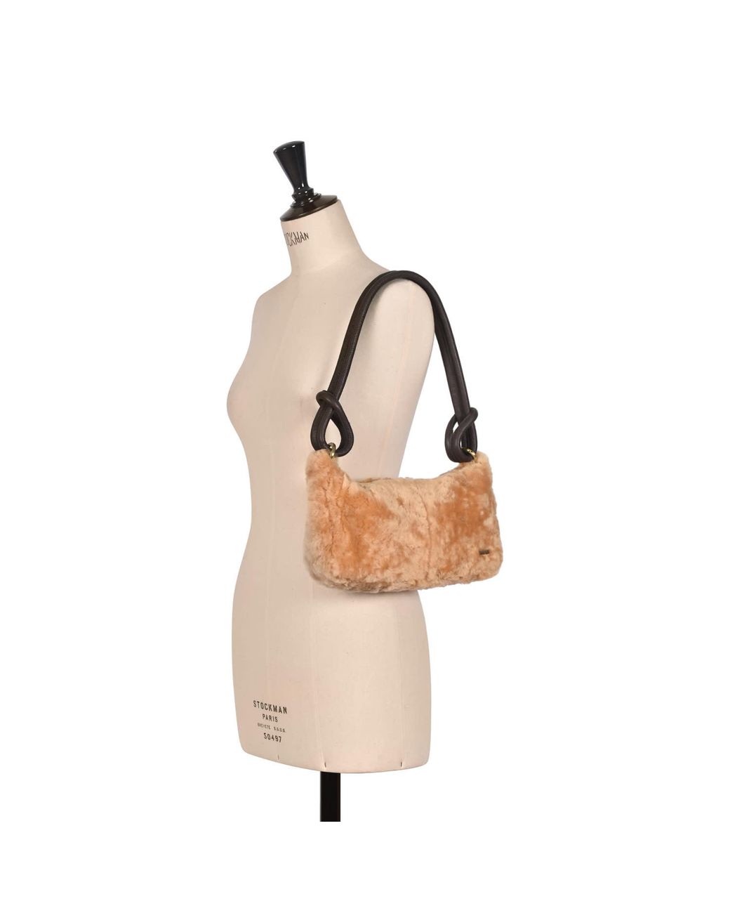 Owen Barry Brown Neutrals Shoulder Bag Devoran Sheepskin Honey Tan