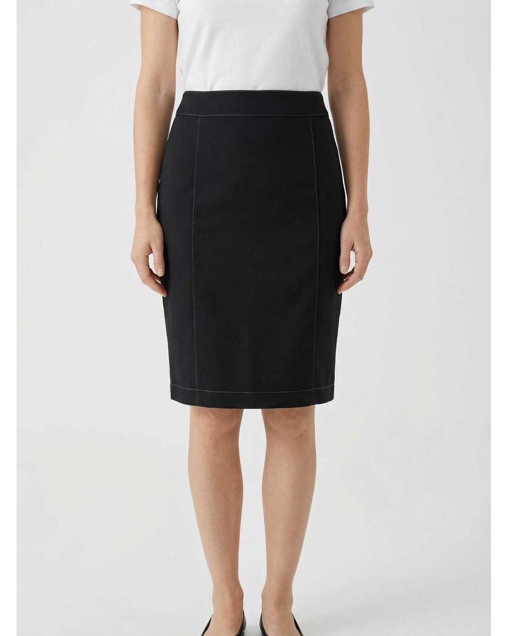 Conquista Black Classic Pencil Skirt – Timeless, Elegant, & Office-Ready