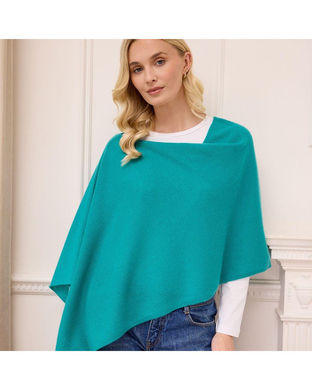 Cove Blue Lucy Multi Way Cashmere Wrap