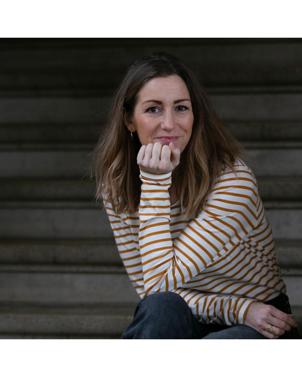 GROBUND Yellow Mulle Blouse