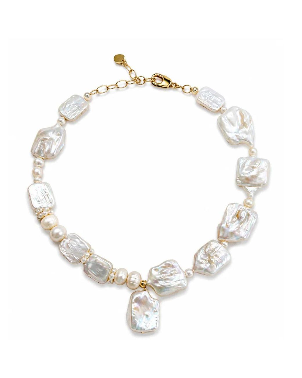 Eyeconic by Samar Ajram Metallic Pearl Muse Necklace