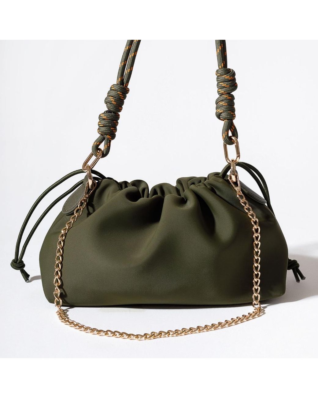 Pop Ups Brand Puff Clutch Safari in Green | Lyst