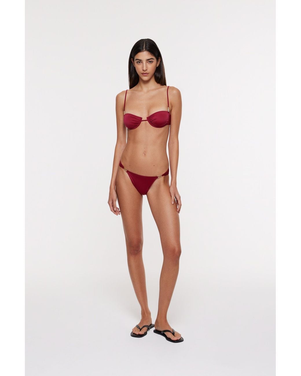 Bianca Resortwear Red Lena Swim Bottom