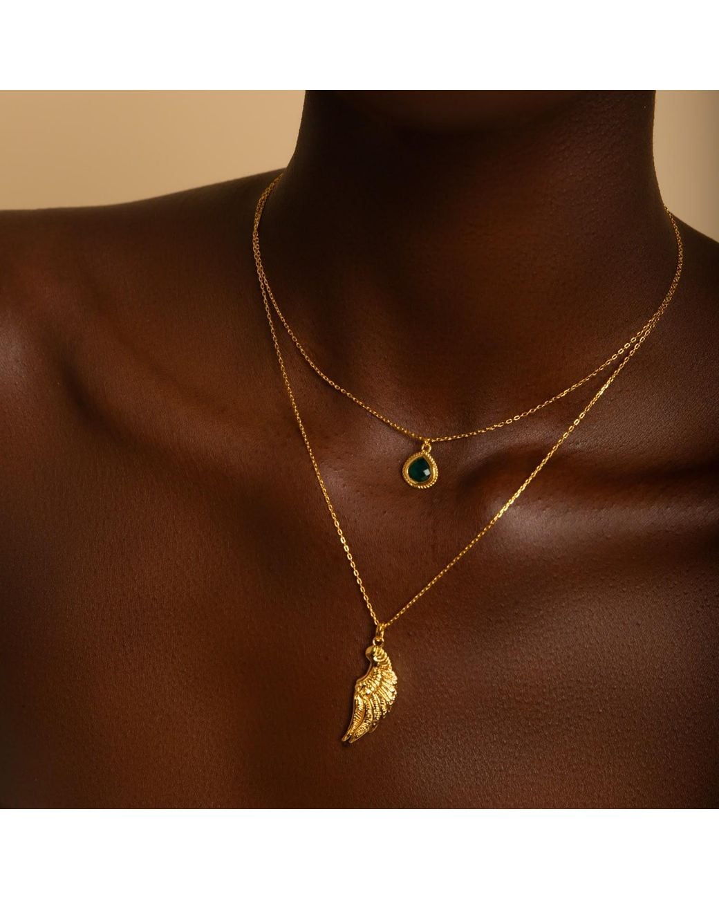 Seven Saints Metallic Archangel Raphael Angel Of Healing Necklace