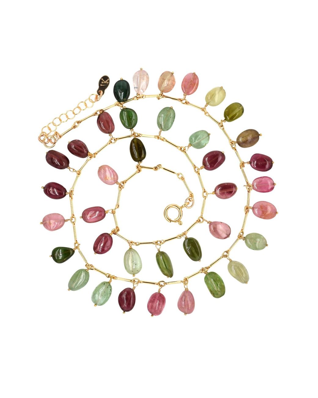 Lori Kaplan Design Multicolor Multi-Tourmaline Smooth Gem Choker